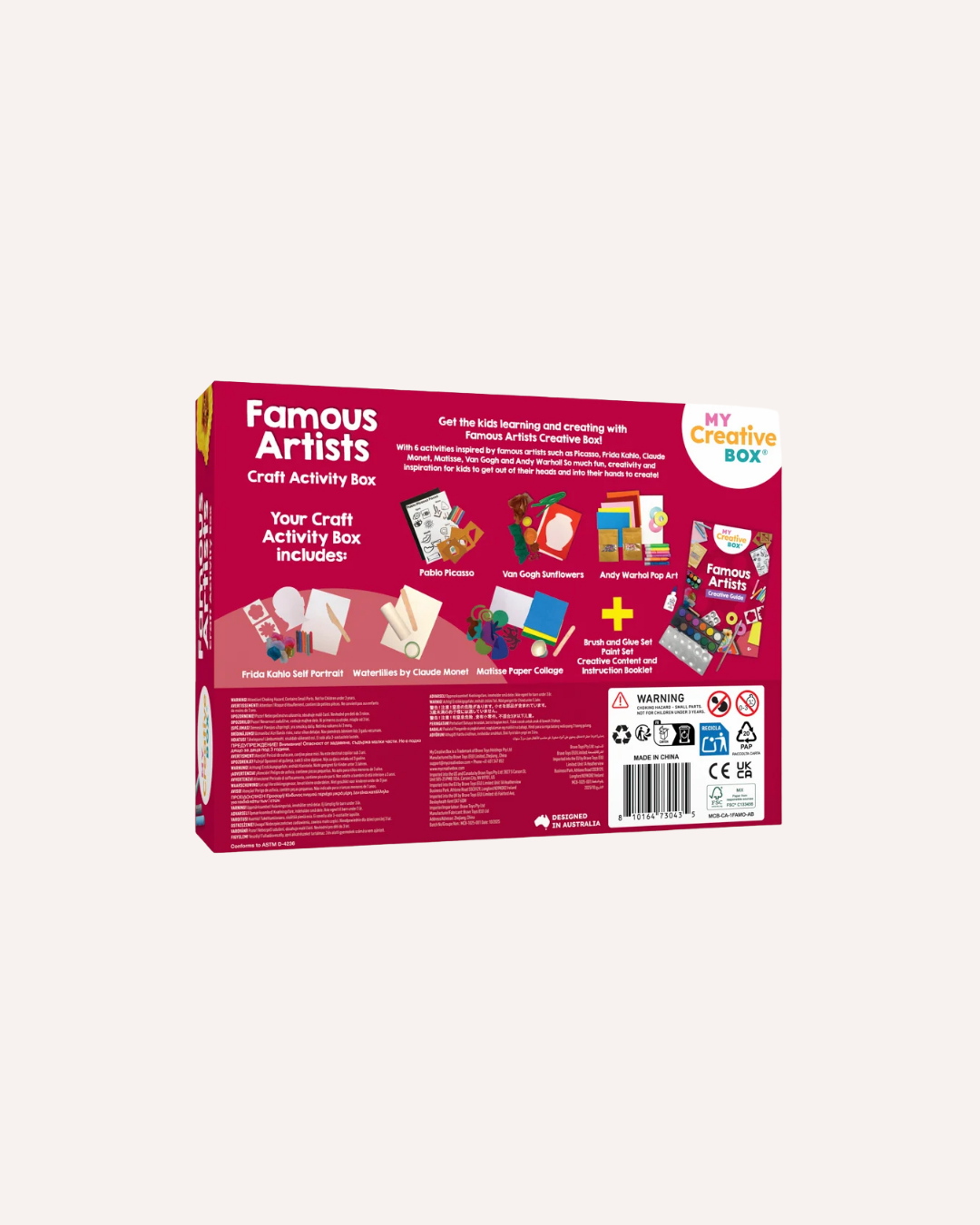 MY CREATIVE BOX - CRAFT ACTIVITY BOX - FAMOUS ARTIST