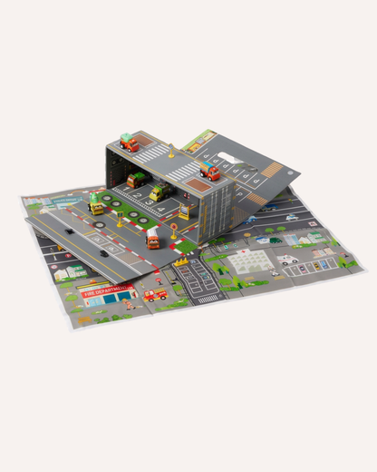 JIGGLE & GIGGLE - VELOCÉ PULLBACK VEHICLE GARAGE SET