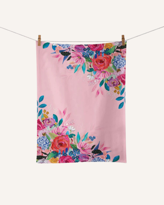 DIESEL & DUTCH - MICROFIBRE TEA TOWEL - WILDFLOWERS