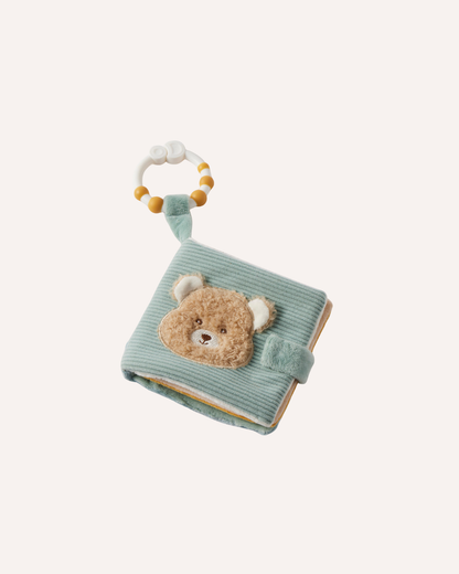 JIGGLE & GIGGLE - TEDDY BEAR ACTIVITY FABRIC BOOK – BLUE