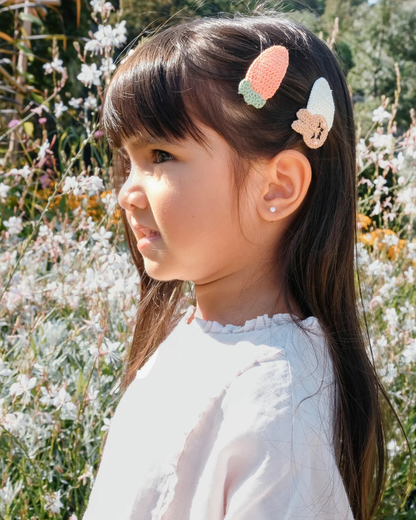 ROCKAHULA - CROCHET BUNNY HAIR CLIPS
