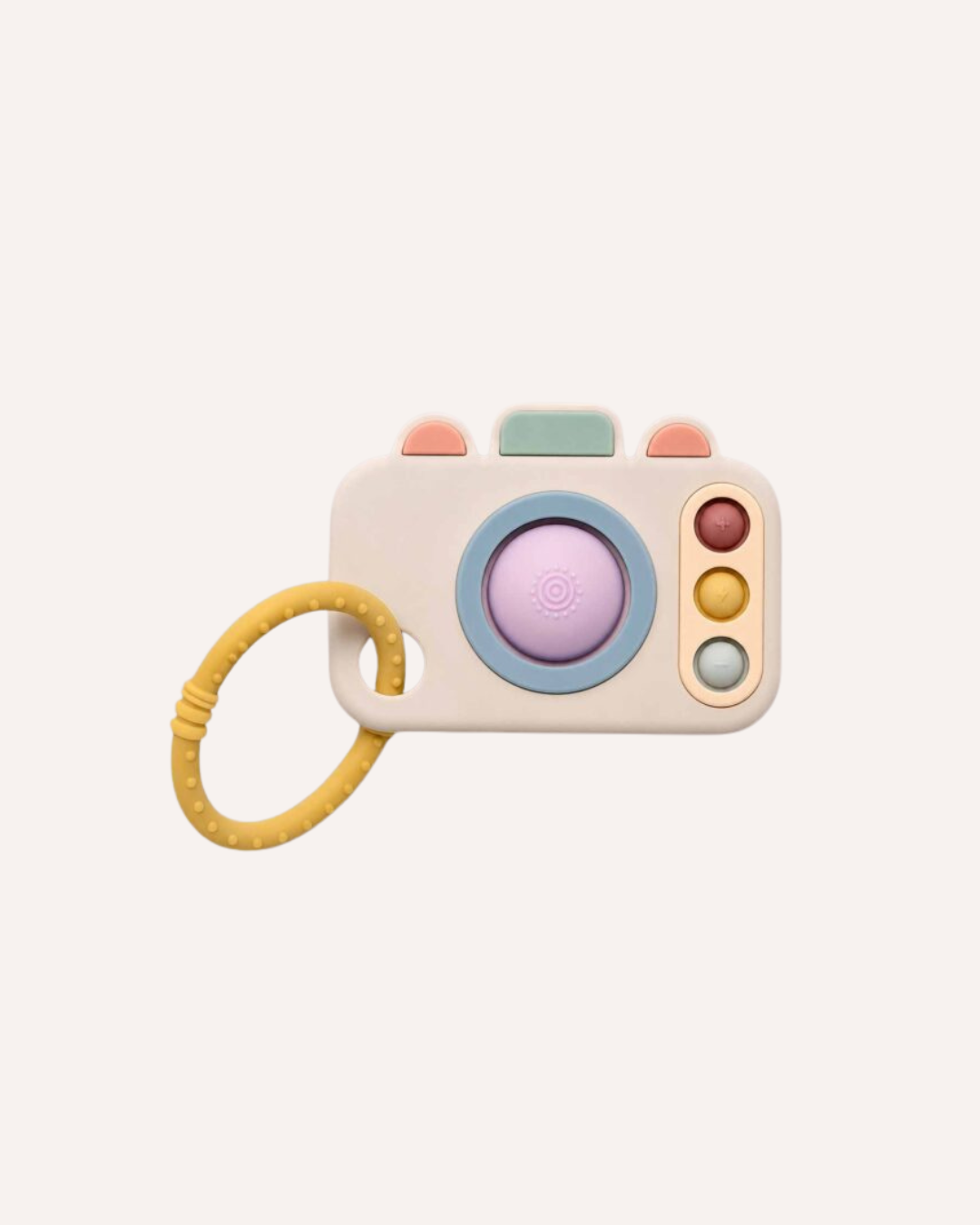 JIGGLE & GIGGLE - CAMERA SILICONE POP TEETHER