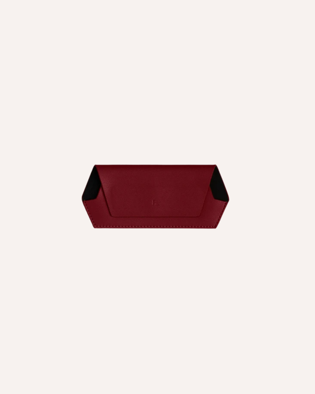 FOX AND LEO GLASSES CASE - BURGUNDY