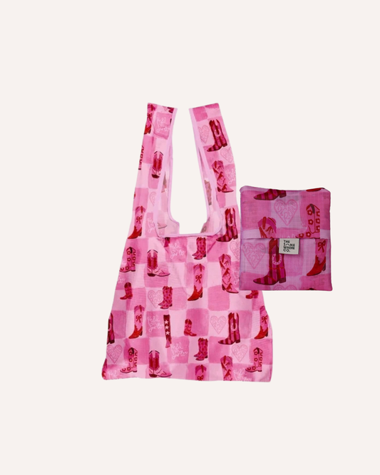 THE SOMEWHERE CO. REUSABLE SHOPPING BAG - HOLD ON DARLIN'