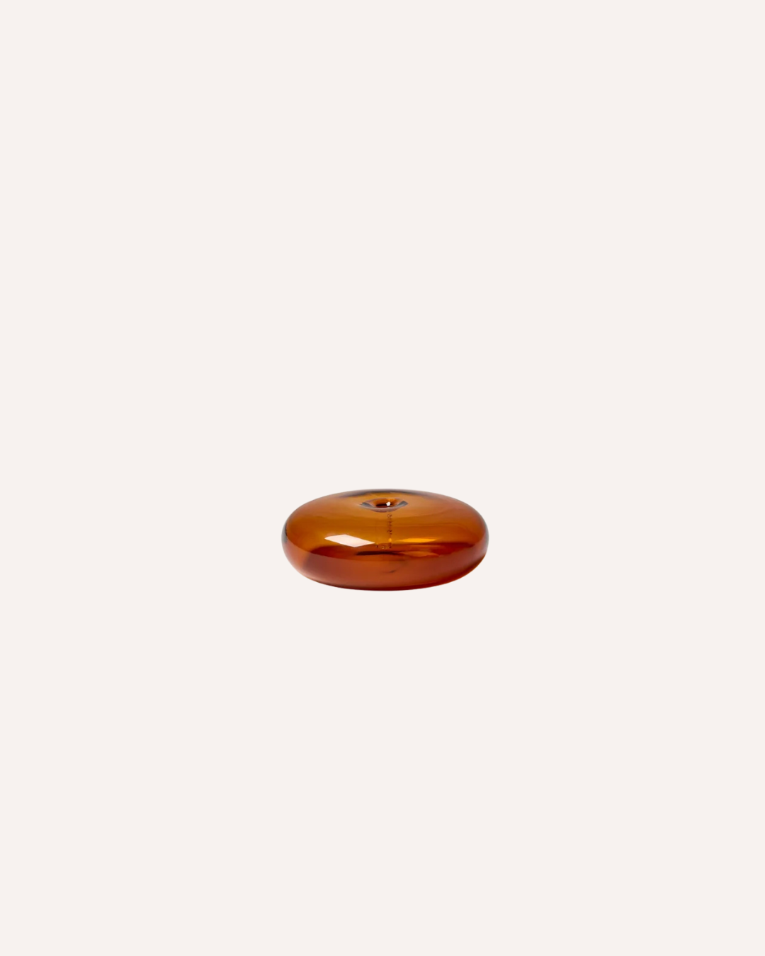 GENTLE HABITS - GLASS VESSEL INCENSE HOLDER - AMBER