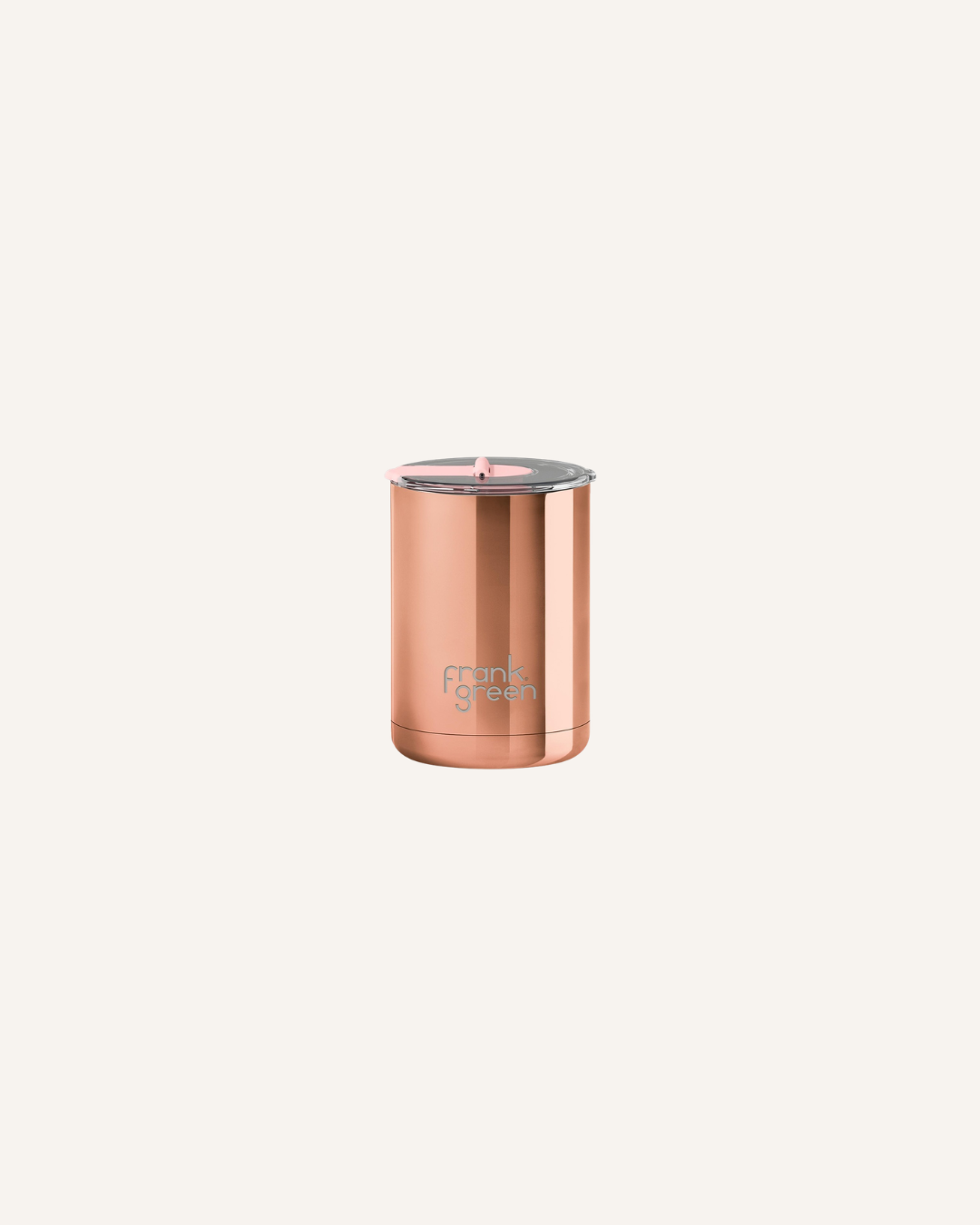 FRANK GREEN CERAMIC REUSABLE COFFEE CUP 355ML - BLUSHED ROSEGOLD