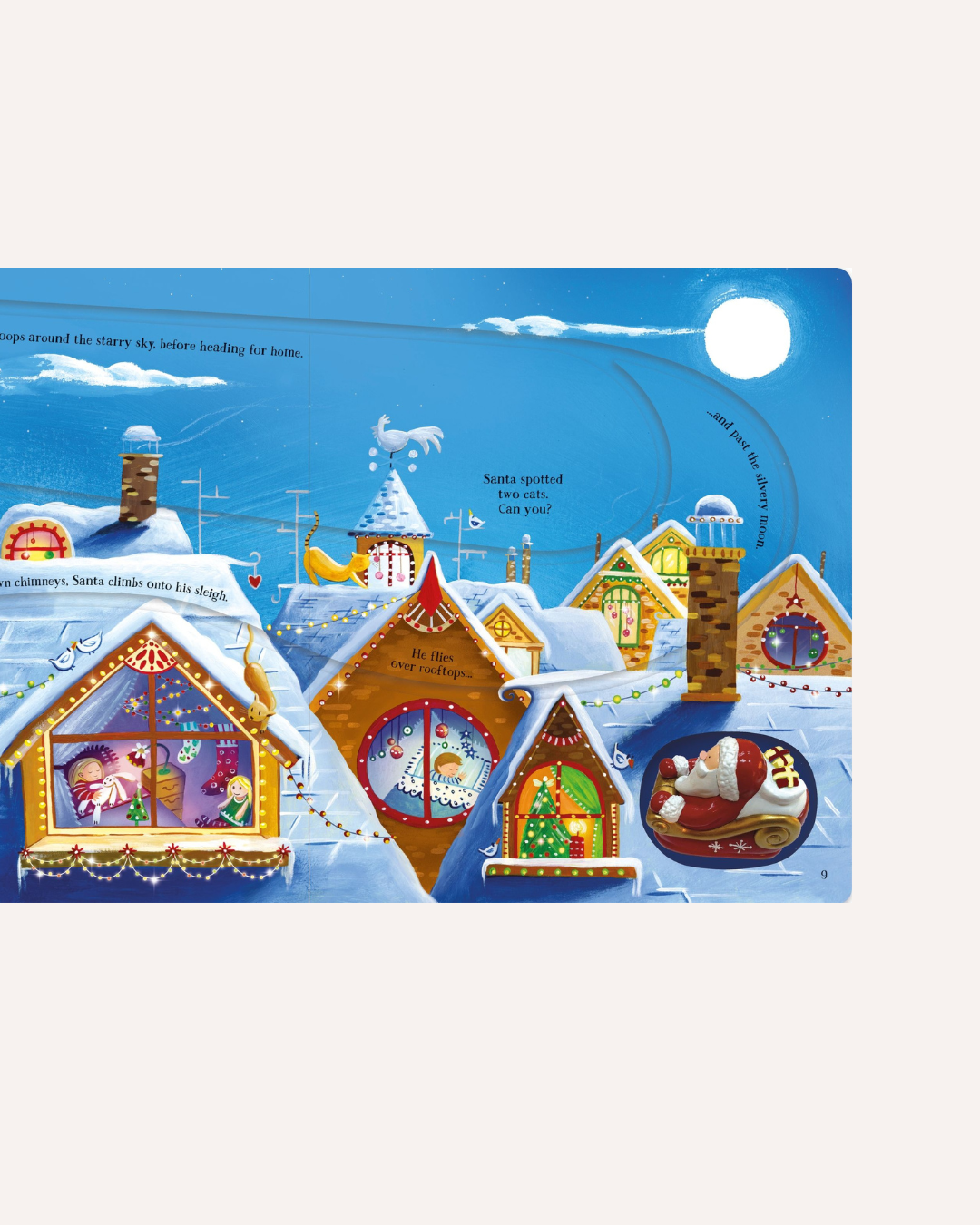 USBORNE - WIND-UP SANTA'S SLEIGH BOOK