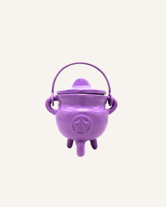CAST IRON CAULDRON - SMALL - LAVENDER