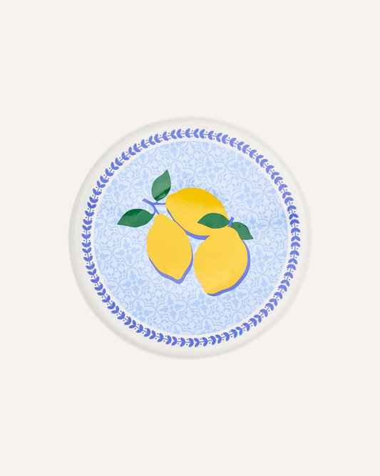 ANNABEL TRENDS - CERAMIC CAKE PLATE - LEMON