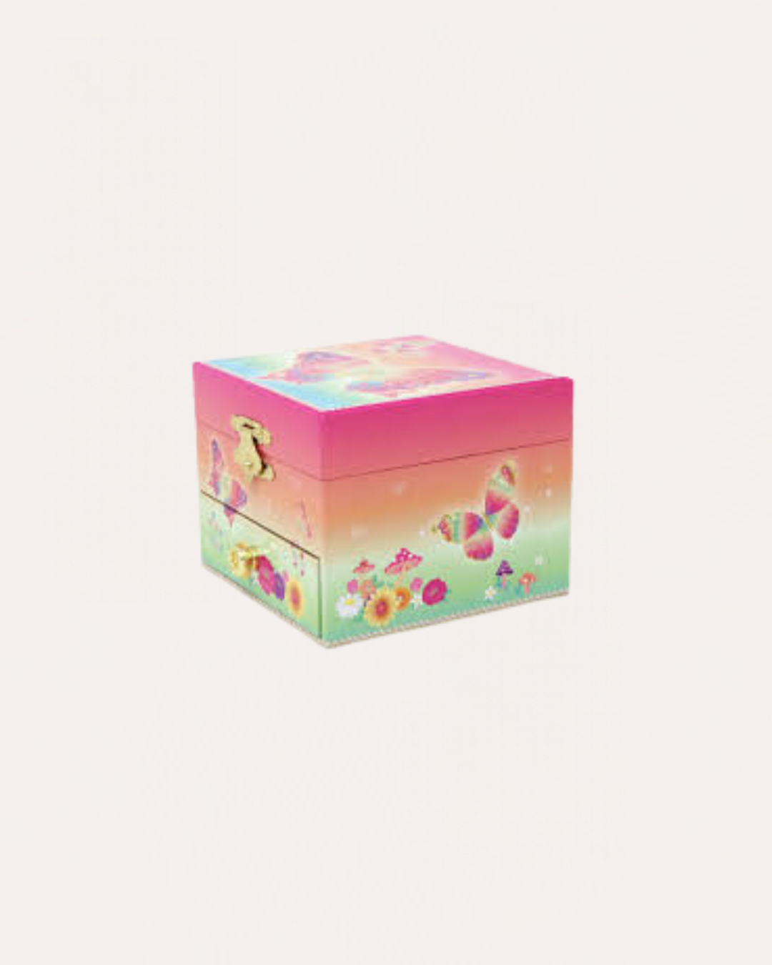 PINK POPPY - MUSICAL JEWELLERY BOX - SMALL - BUTTERFLY