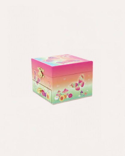 PINK POPPY - MUSICAL JEWELLERY BOX - SMALL - BUTTERFLY