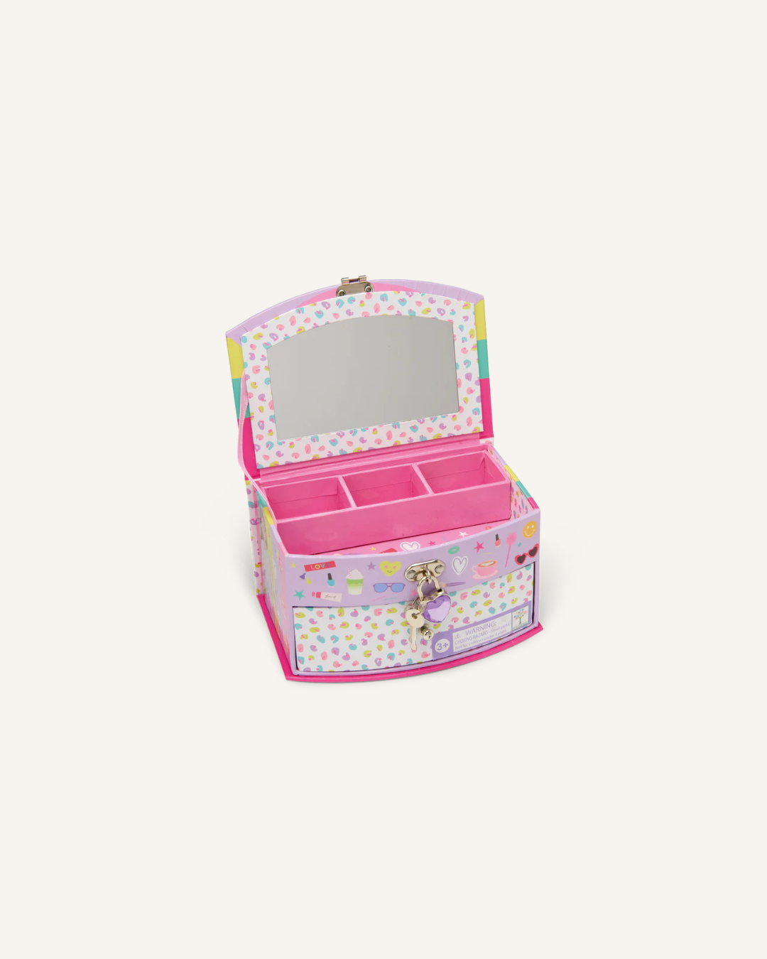 FLOSS & ROCK - FAB FRIENDS LOCKABLE JEWLLERY BOX - PURPLE