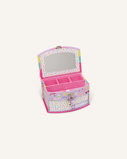FLOSS & ROCK - FAB FRIENDS LOCKABLE JEWLLERY BOX - PURPLE