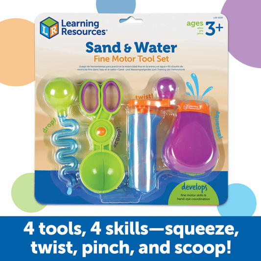 LEARNING RESOURCES - SAND & WATER FINE MOTOR TOOL SET