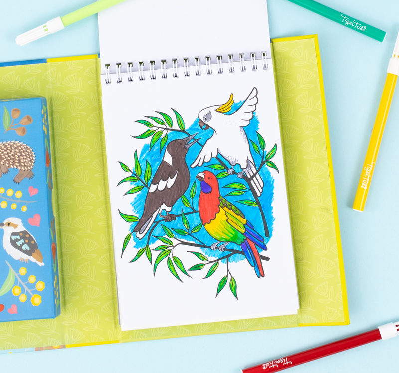 TIGERTRIBE - COLOURING SET - AUSSIE ANIMALS