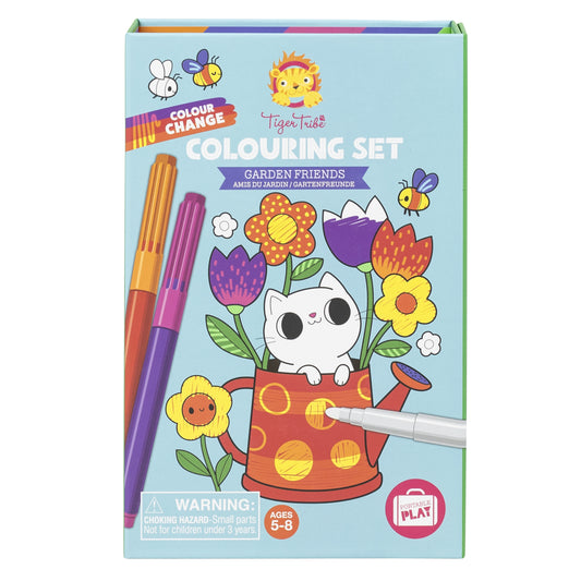 TIGERTRIBE - COLOURING SET - GARDEN FRIENDS