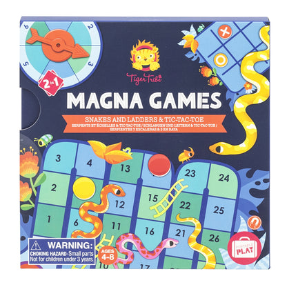 TIGERTRIBE MAGNA GAMES - SNAKES +. LADDERS AND TIC TAC TOE