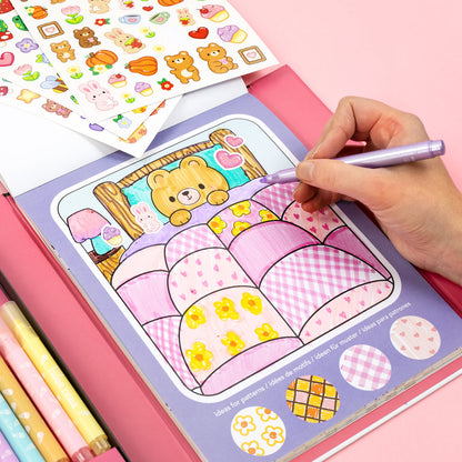 TIGERTRIBE - GREAT BIG COLOURING SET - MAGICAL MINI WORLDS