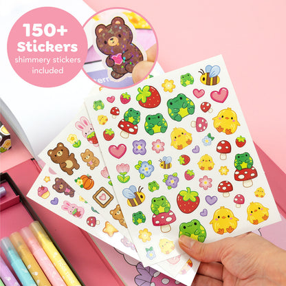 TIGERTRIBE - GREAT BIG COLOURING SET - MAGICAL MINI WORLDS