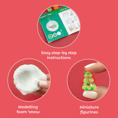 TIGERTRIBE - CLAY CRAFT - ORNAMENT KIT - SNOWMAN & TREE