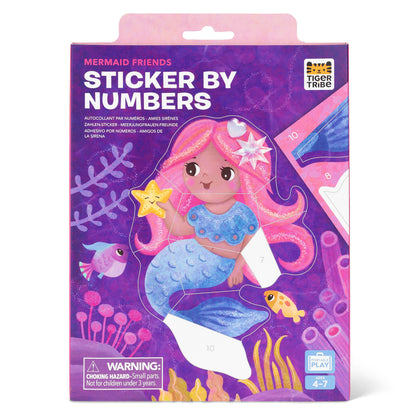 TIGERTRIBE STICKER BY NUMBERS - MERMAID FRIENDS