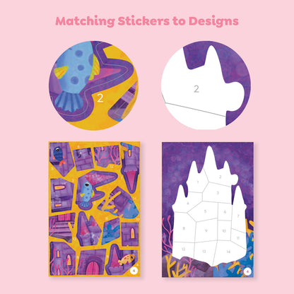 TIGERTRIBE STICKER BY NUMBERS - MERMAID FRIENDS