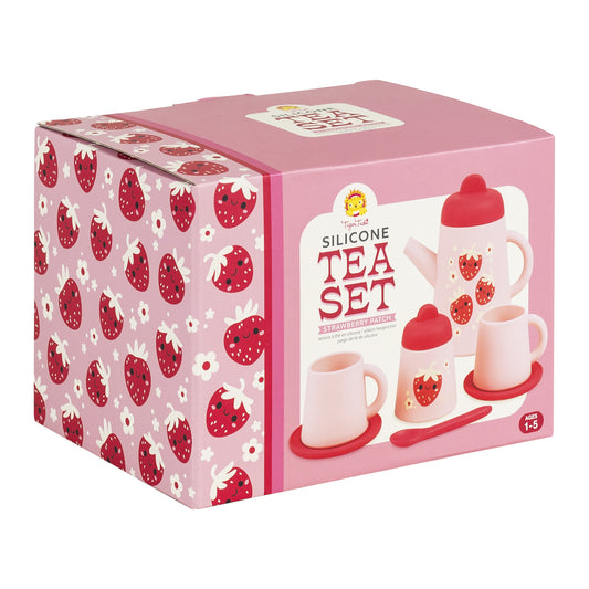 TIGERTRIBE TOY - SILICONE TEA SET - STRAWBERRY PATCH