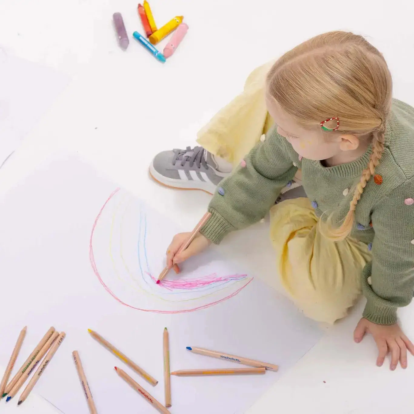 HONEYSTICKS - BEESWAX PENCILS JUMBO TRIANGLES