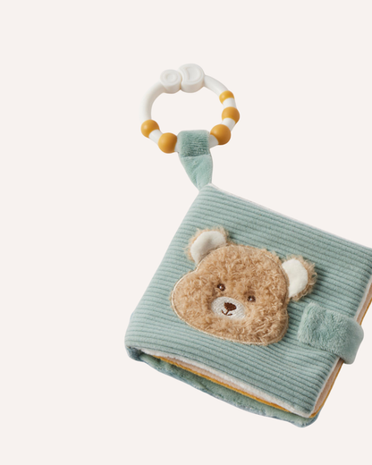 JIGGLE & GIGGLE - TEDDY BEAR ACTIVITY FABRIC BOOK – BLUE