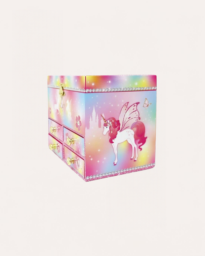 PINK POPPY - MUSICAL JEWELLERY BOX - MEDIUM - DREAMLAND UNICORN