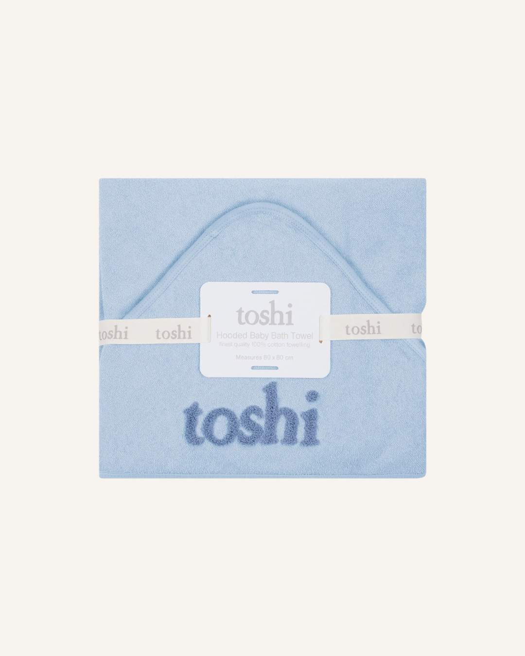 TOSHI - BABY BATH TOWEL - BLUEBELL