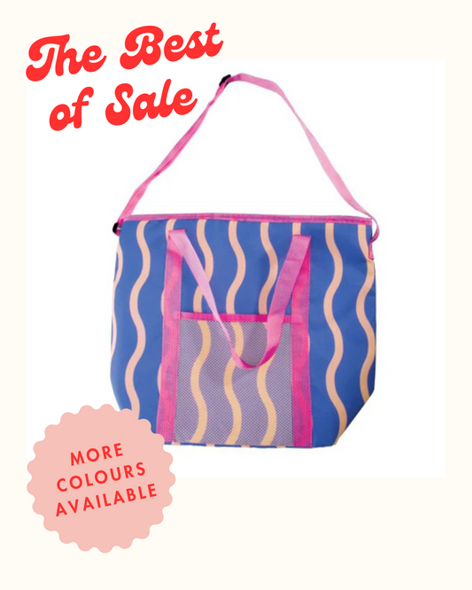ECLECTIC SUMMER - COOLER BAG - BLUE & ORANGE