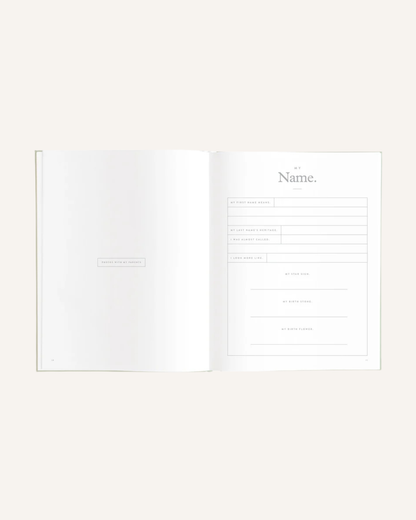 FOX & FALLOW - BABY BOOK - SAGE STRIPE