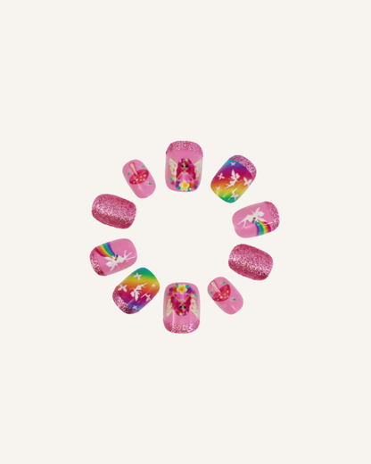 PINK POPPY - PRESS ON NAILS - FAIRY