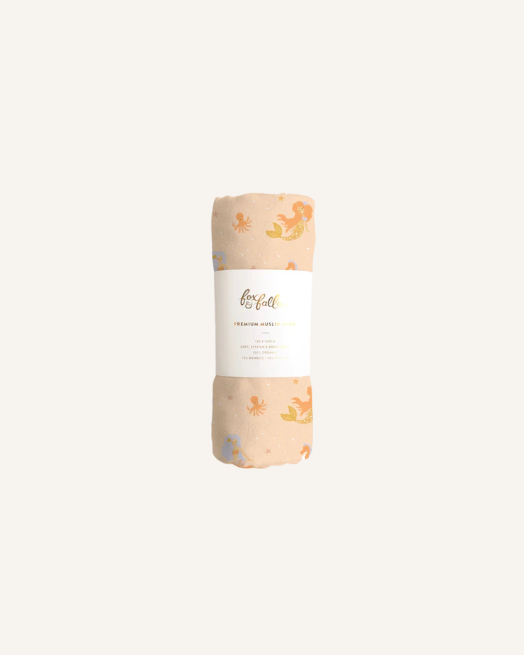 FOX & FALLOW PREMIUM MUSLIN WRAP - MERMAID