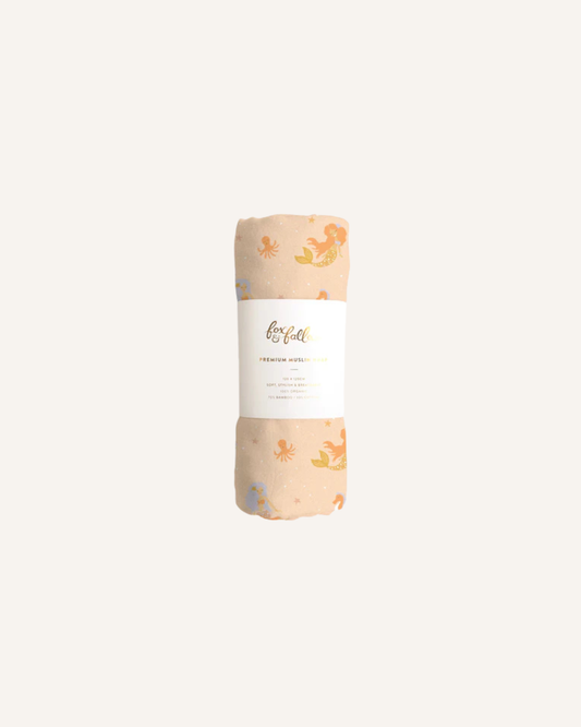 FOX & FALLOW - PREMIUM MUSLIN WRAP - MERMAID