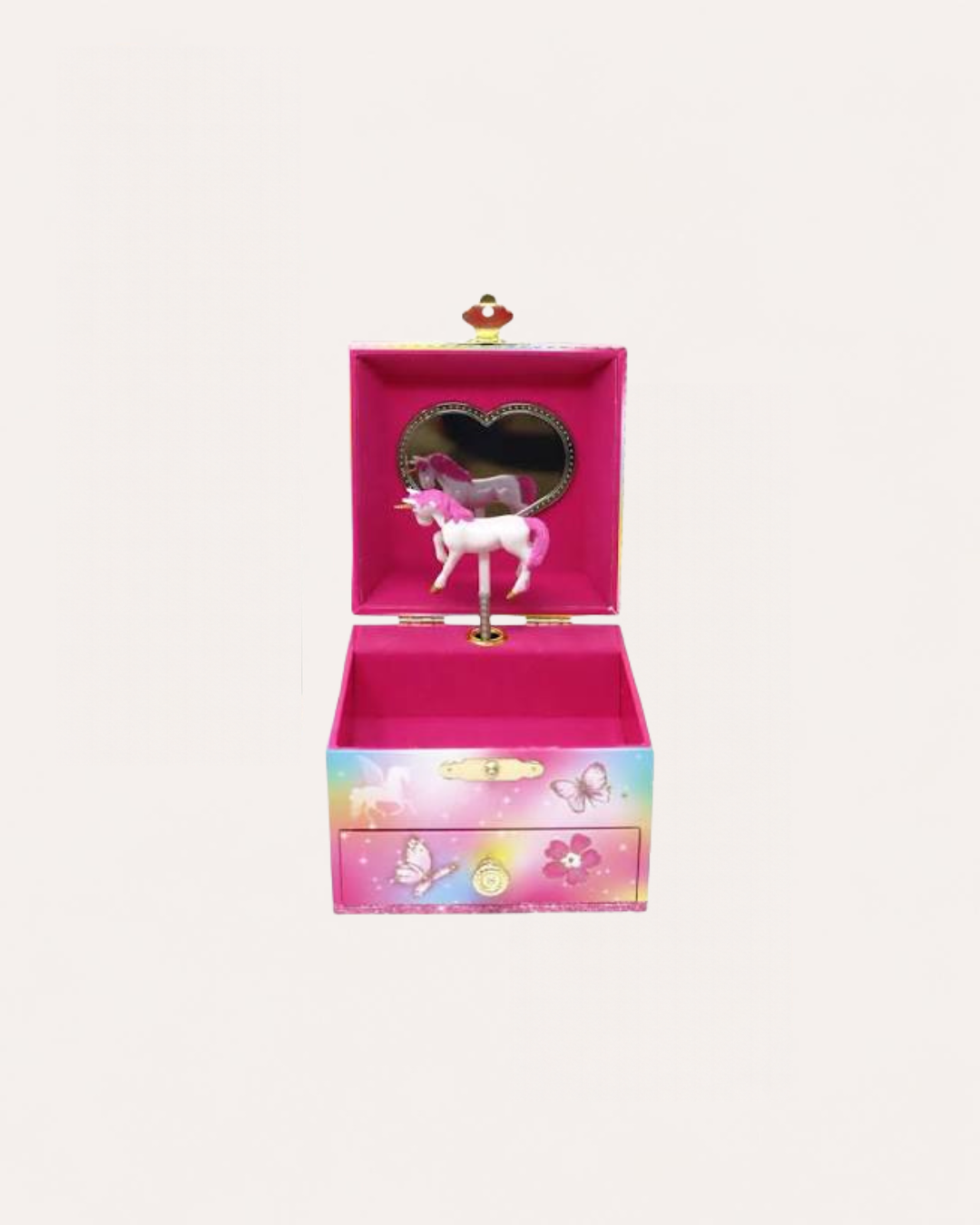 PINK POPPY - MUSICAL JEWELLERY BOX - SMALL - DREAMLAND UNICORN