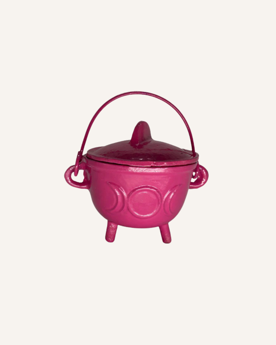 CAST IRON CAULDRON - LARGE - PINK