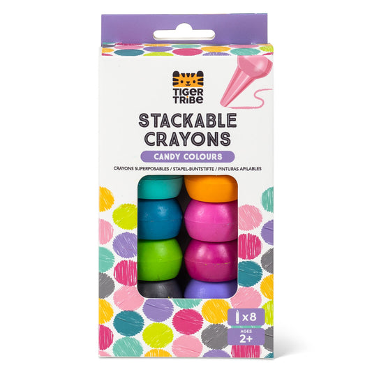 TIGERTRIBE - STATIONERY - STACKABLE CRAYONS - CANDY COLOURS