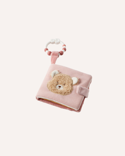 JIGGLE & GIGGLE - TEDDY BEAR ACTIVITY FABRIC BOOK – PINK