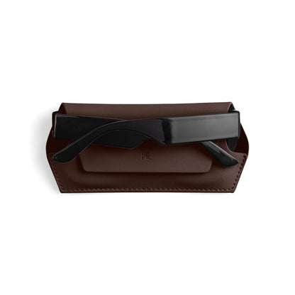 FOX AND LEO GLASSES CASE - CHOCOLATE
