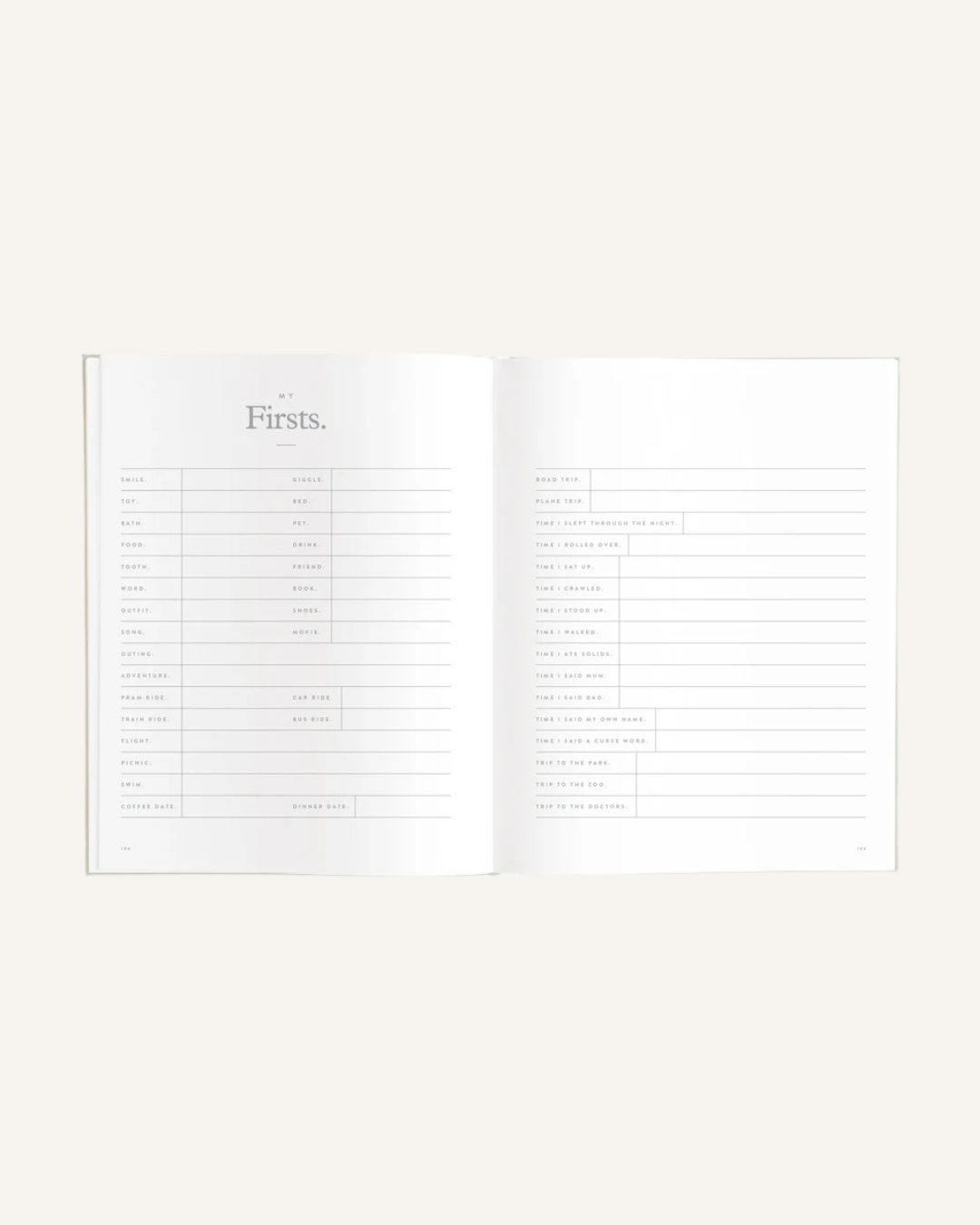 FOX & FALLOW - BABY BOOK - SAGE STRIPE
