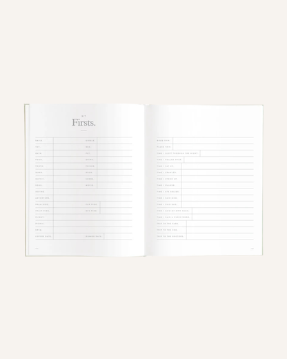 FOX & FALLOW - BABY BOOK - SAGE STRIPE