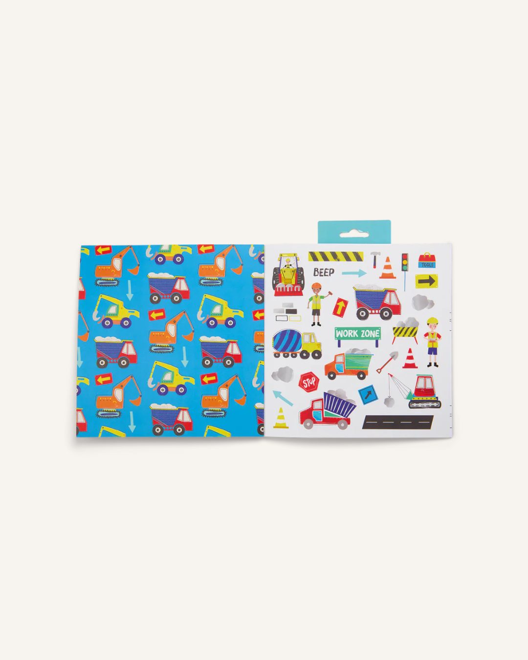 FLOSS & ROCK - MY STICKER & COLOURING BOOK - CONSTRUCTION