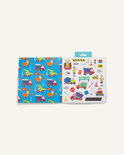 FLOSS & ROCK - MY STICKER & COLOURING BOOK - CONSTRUCTION