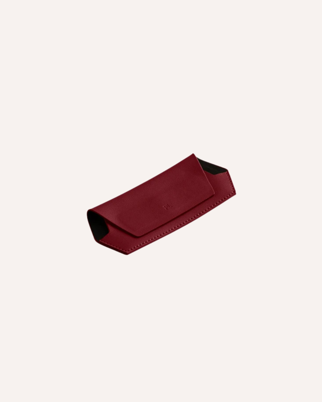 FOX AND LEO GLASSES CASE - BURGUNDY