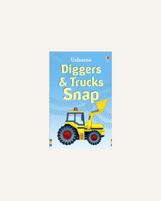 USBORNE SNAP CARDS - DIGGERS & TRUCKS SNAP