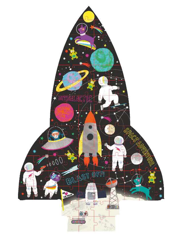 FLOSS & ROCK 80 PIECE PUZZLE - SPACE