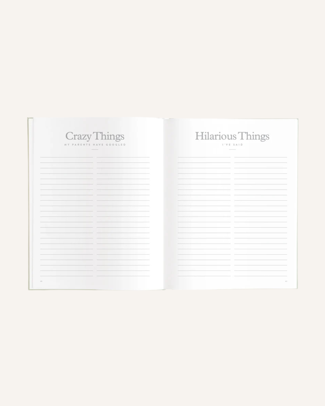 FOX & FALLOW - BABY BOOK - SAGE STRIPE