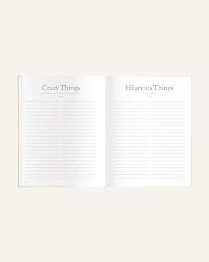 FOX & FALLOW - BABY BOOK - SAGE STRIPE